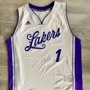 Lakers D'Angelo Russell Christmas Swingman Jersey